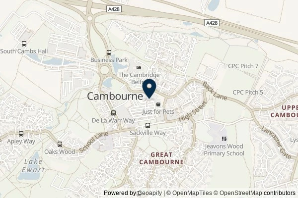 Map showing the area around: Dan Q found GC10ZT3 Off Yer Trolley! (Cambourne)