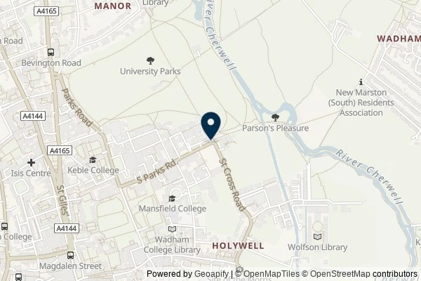 Map showing the area around: Dan Q found GLEM32TE Oxford Medical History #1: Medical mould