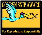 I suppose I'll be eligible for a Golden Snip Award. Click through for more information.