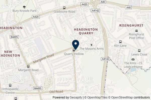 Map showing the area around: Dan Q couldn’t find GC1J956 Sliding in the quarry