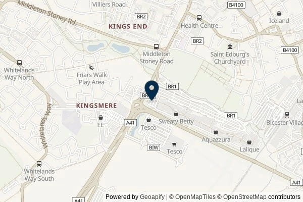 Map showing the area around: Dan Q couldn’t find GC38V3R Off Yer Trolley – Bicester