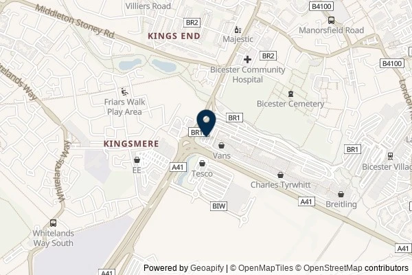 Map showing the area around: Dan Q couldn’t find GC38V3R Off Yer Trolley – Bicester