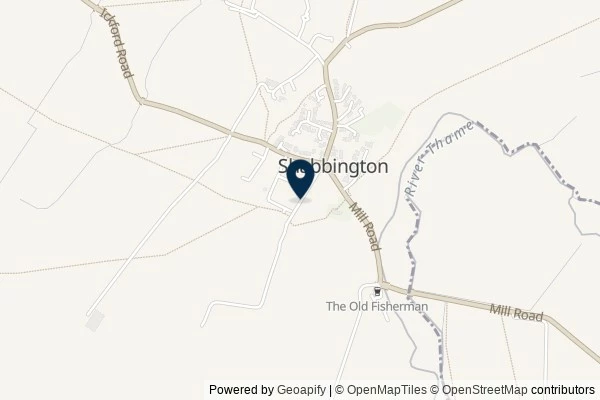 Map showing the area around: Dan Q reported GC4CF8Y Shabbington Stroll – just Lying around. needs maintenance