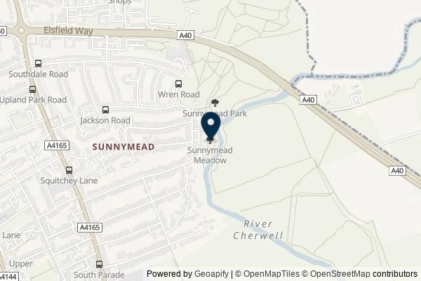 Map showing the area around: Dan Q archived GC54F7J Oxford Steganography #3 – X-Ray
