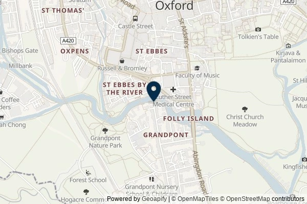 Map showing the area around: Dan Q archived GC54F78 Oxford Steganography #1 – Open In New Tab