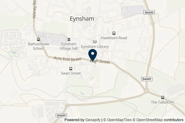 Map showing the area around: Dan Q couldn’t find GC6M48N A Fine Pair # 598 ~ Eynsham