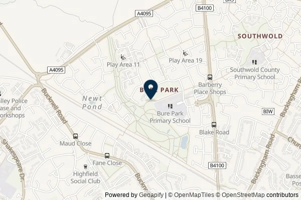 Map showing the area around: Dan Q will attend GC7QN1Z Yorkshire 2018 Roadshow – Oxfordshire