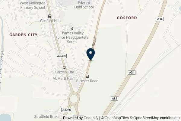 Map showing the area around: Dan Q posted a note for GC7Q9FF Oxford’s Wild Wolf Two