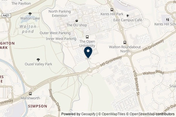 Map showing the area around: Dan Q found GC674F4 5L6 45 Charlie’s 5th Loop