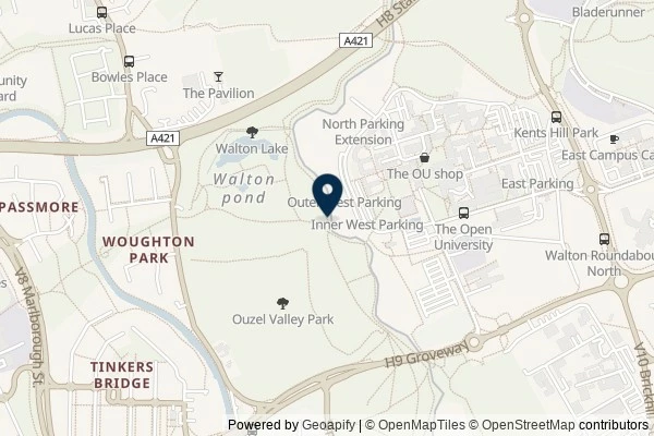 Map showing the area around: Dan Q found GC69JG8 5L21 RIVERSIDE Charlies 5th Loop