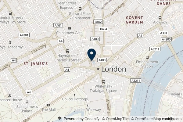 Map showing the area around: Dan Q found GC7B73B Virtual Reward : The Fourth Plinth