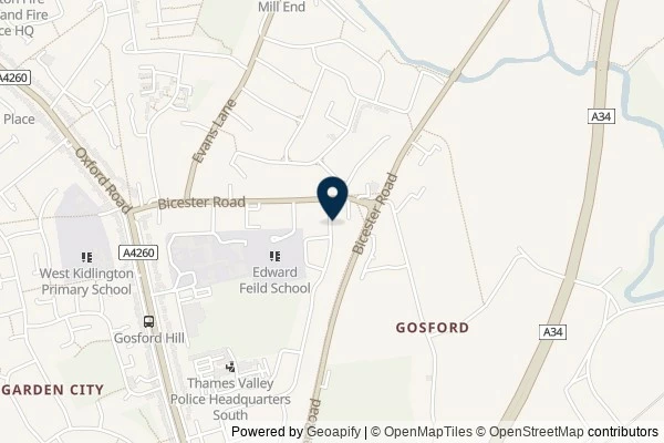 Map showing the area around: Dan Q temporarily disabled GC7QG1Z Oxford’s Wild Wolf Three