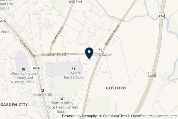 Map showing the area around: Dan Q performed maintenance for GC7QG1Z Oxford’s Wild Wolf Three