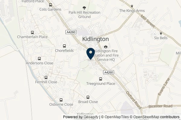 Map showing the area around: Review of The Key Medical Practice