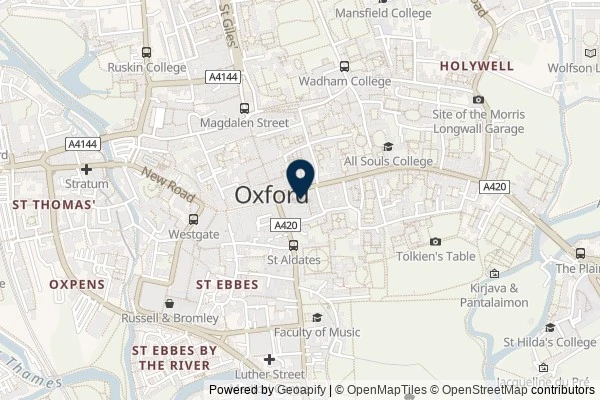 Map showing the area around: Review of The Chequers