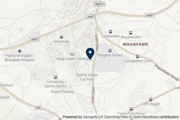 Map showing the area around: Review of Brynamlwg Sports and Social Club