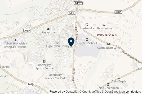 Map showing the area around: Review of Brynamlwg Sports and Social Club