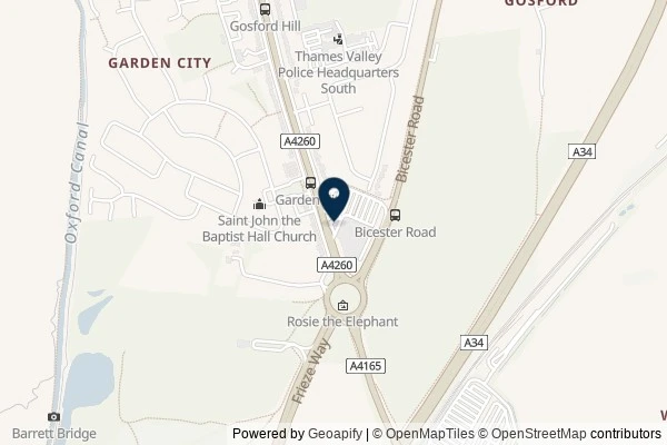 Map showing the area around: Review of Argos Kidlington inside Sainsburys