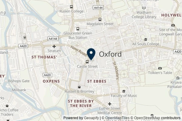Map showing the area around: Review of Oxfordshire County Library