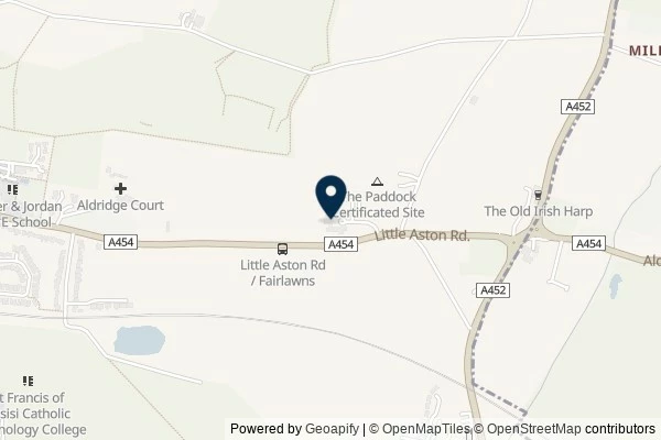 Map showing the area around: Review of Fairlawns Hotel and Spa