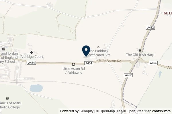 Map showing the area around: Review of Fairlawns Hotel and Spa