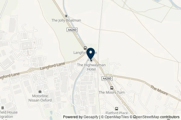 Map showing the area around: Review of The Highwayman Hotel