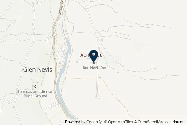 Map showing the area around: Review of Ben Nevis Inn & Bunkhouse