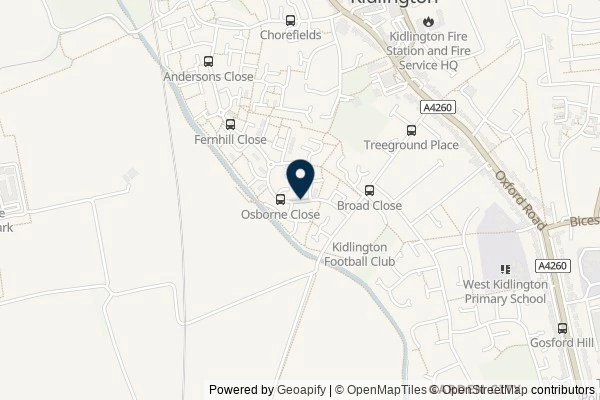 Map showing the area around: Review of Osborne Close [bus stop]