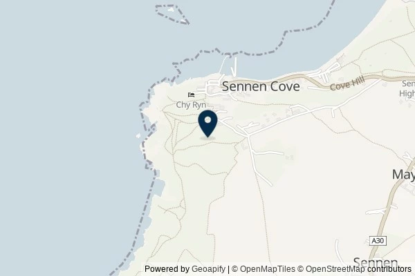 Map showing the area around: Dan Q found GCYK2M Got A Light Boy ? Longships Lighthouse