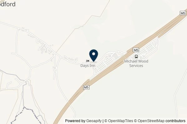 Map showing the area around: Dan Q found GC4NTRC Motorway Mayhem M5 Michaelwood Northbound