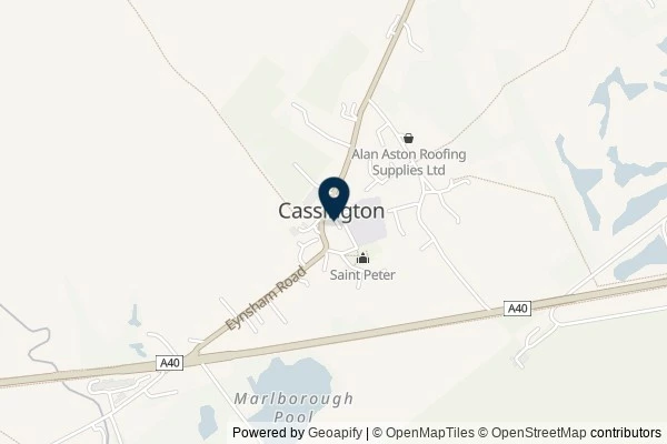 Map showing the area around: Dan Q couldn’t find GC7PEG1 The Cachington Tour