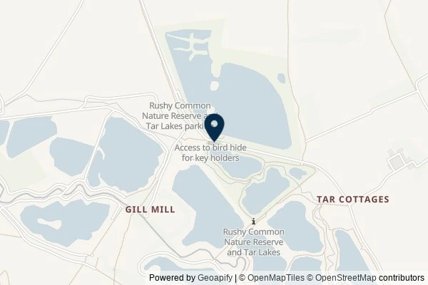 Map showing the area around: Dan Q found GC98MY7 Tar Lakes/South Leigh Loop #1 Baywatch