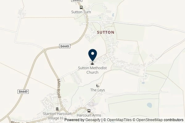 Map showing the area around: Dan Q performed maintenance for GC9EXXX Church Micro 14129…Sutton
