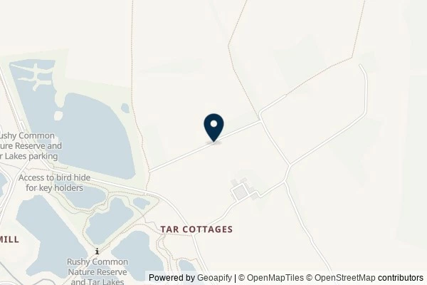Map showing the area around: Dan Q found GC98N6Q Tar Lakes/South Leigh Loop #14 Final Destination