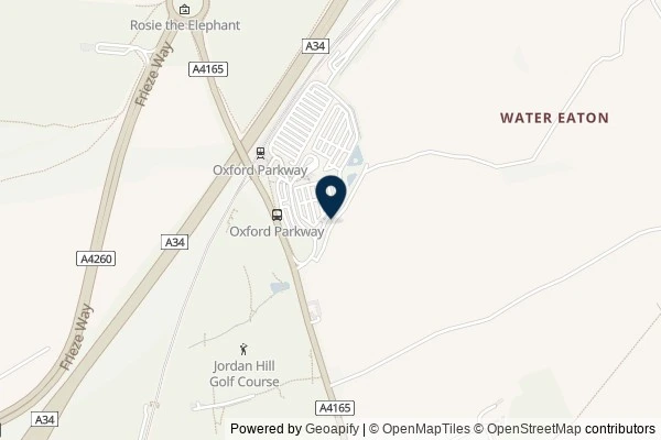 Map showing the area around: Dan Q found GC97N47 SideTracked – Oxford Parkway