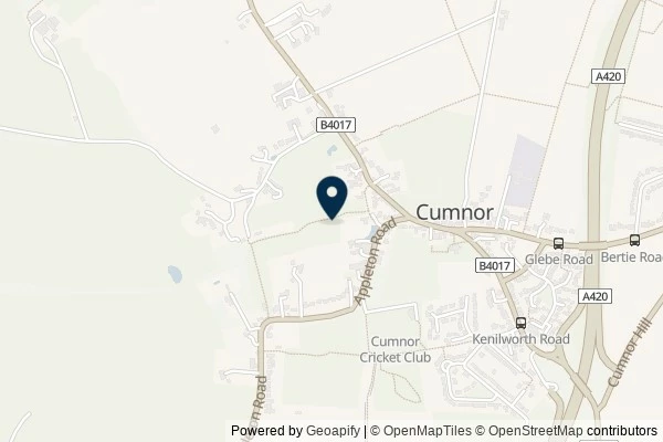 Map showing the area around: Dan Q found GC6FD6N Cumnor Minions – Norbert