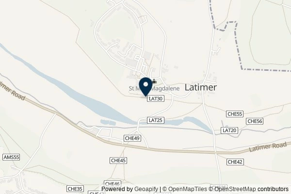Map showing the area around: Dan Q found GC23GD0 Latimer Park