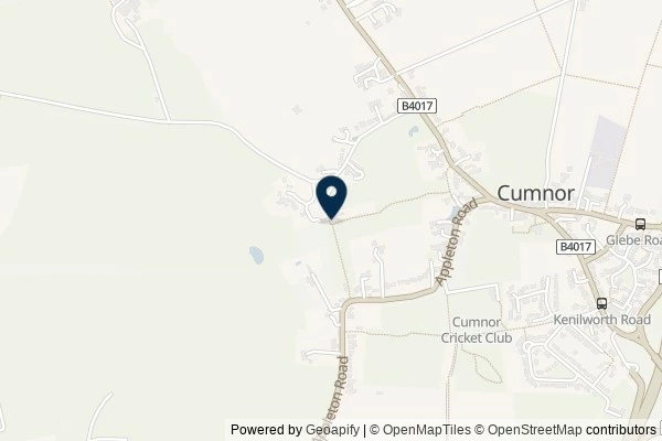 Map showing the area around: Dan Q couldn’t find GC6FD5Y Cumnor Minions – Bob