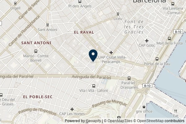 Map showing the area around: Dan Q found GC88Z3D SANT PAU DEL CAMP