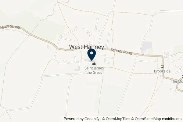 Map showing the area around: Dan Q found GC6J5MV Church Micro 9613…West Hanney