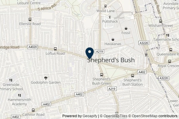 Map showing the area around: Dan Q found GC9M892 SideTracked – Shepherd’s Bush Market