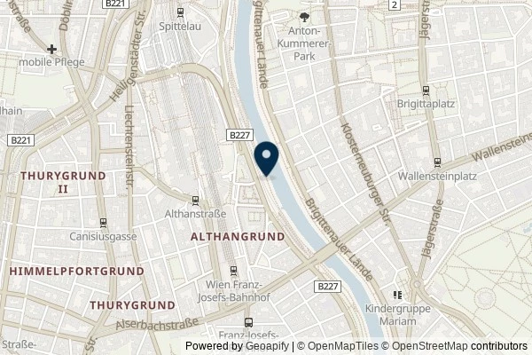 Map showing the area around: Dan Q found GC5GFNB DG – Linie