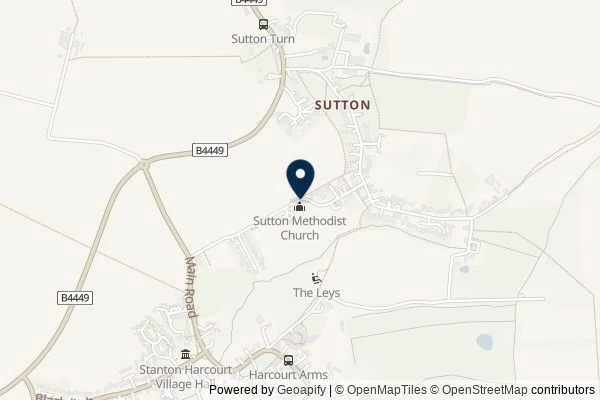Map showing the area around: Dan Q wrote note for GC9EXXX Church Micro 14129…Sutton