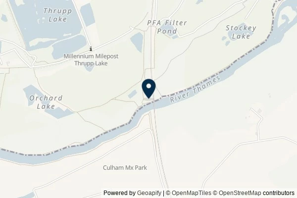 Map showing the area around: Dan Q found GC8NW44 Thames Path – 91-DIVOC