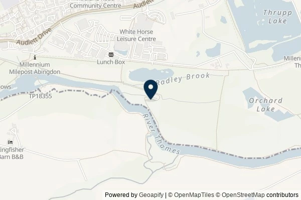 Map showing the area around: Dan Q found GC4PYCF Thames Path – Floodproof