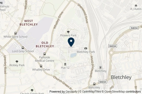 Map showing the area around: Bletchley Park