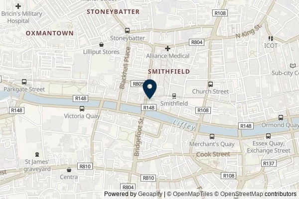 Map showing the area around: Dublin