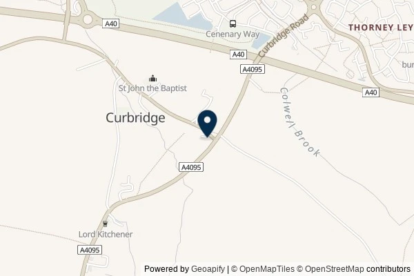 Map showing the area around: Dan Q found GCAP4MF Church Micro 15127…Curbridge