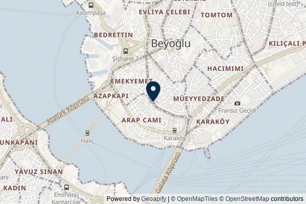 Map showing the area around: Team Desire in Istanbul