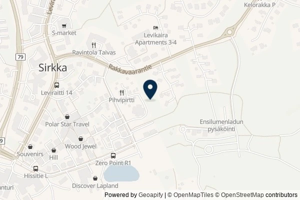 Map showing the area around: Dan Q found GCBBVQN Magic of Lapland